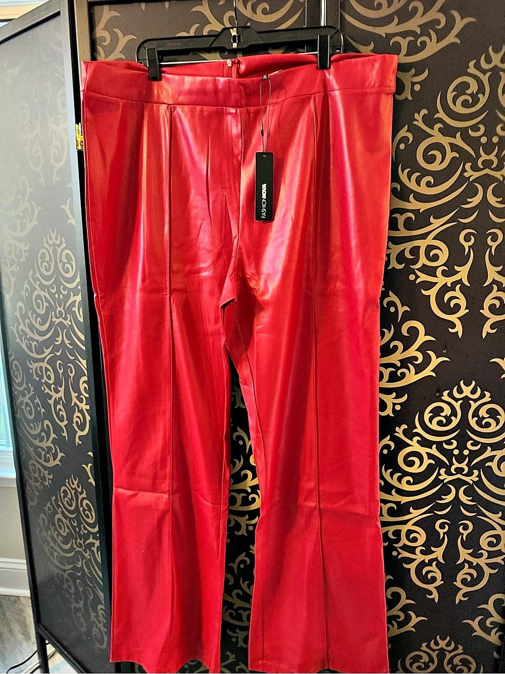 Fashion Nova Victoria High Waisted Faux Leather Dress Pants Victoria Faux